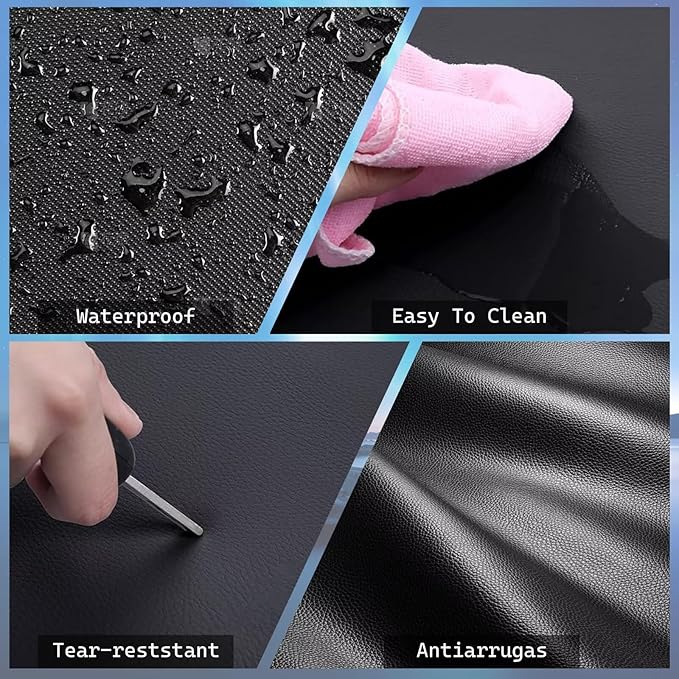 2PCS Front Leather Car Seat Covers Fit for Toyota Tacoma 2016-2023 Waterproof and Anti Staining Auto Protector Car Seat Covers (Black & White)