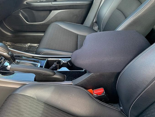 Auto Console Covers- Fits The Honda Accord 2013-2017 Center Console Armrest Cover Waterproof Neoprene Fabric-Black