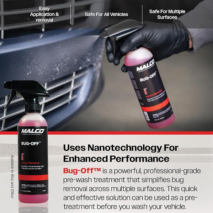 Malco Bug Off - Easy Removal from Auto Paint, Glass, Metal and Plastic Surfaces / 1 Gallon (107801)