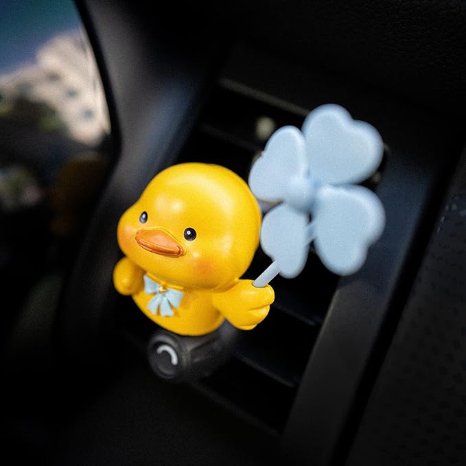 ADR. Cute Duck Car Air Fresheners Vent Clips Aroma Diffuser Interior Decor Accessories (Duck)