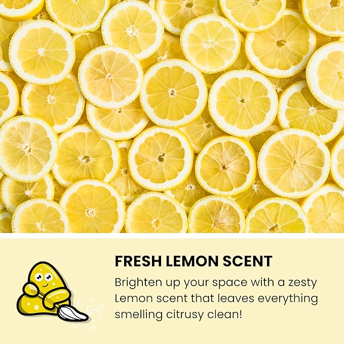 Slime Buddies Car Cleaning Gel Putty - 3 Pack Lemon Scented Interior Detailing Tool for Cup Holder, Air Vent & Keyboard - Reusable Auto Detailing Accessories - Dust Remover Goop - Gifts for Men Women