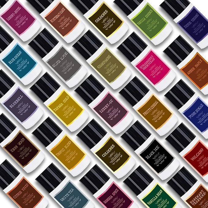 Car Air Freshener Refill Cologne Aromatherapy Oil 10 PCS, Essential Oils Mixed Fragrance Set for Car Diffusers (No Diffuser Included)