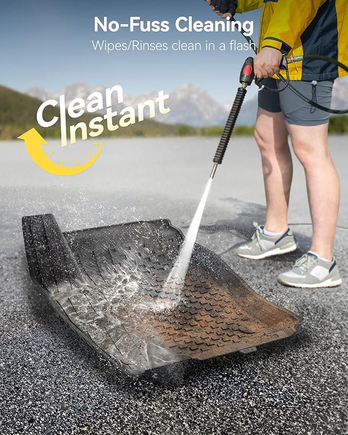 3W Floor Mats & Cargo Liner Fit for Nissan Kicks 2025 2026 (Not Fit Play Version) Accessories TPE All Weather Floor Liner, 1st & 2nd Row Car Mats Tunk Mats Full (Not for Play Version)