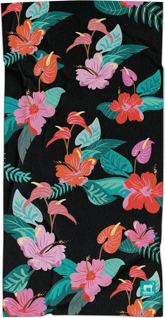 Sprints Athletic Running Towel, Full-Sized, Car Seat Cover - Performance Microfiber (Moonrise in Maui)