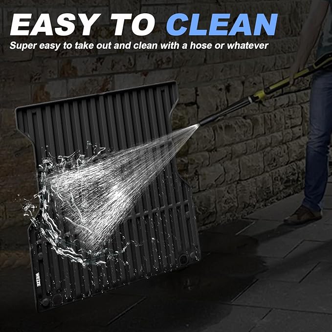 WEIZE Truck Bed Mat for Toyota Tacoma 2024-2025(5 ft,60.3in), All Weather Protection TPE Truck Bed Liner Durable Easy Clean Black