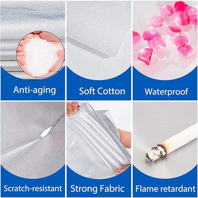 Koukou 6 Layers Car Cover Custom Fit Cadillac XT5 from 2016 to 2025, Waterproof All Weather for Automobiles, Sun Rain Dust Snow Protection.