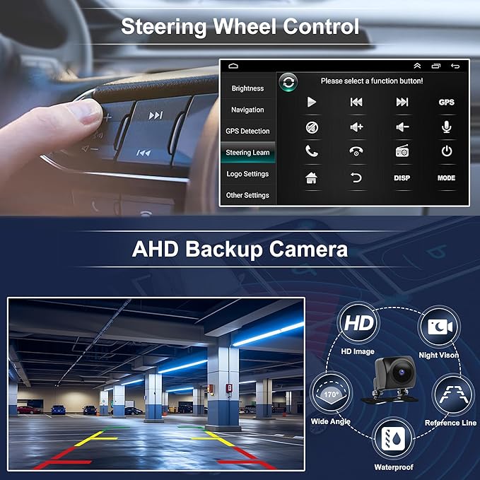 4+64G Car Stereo Radio for Jeep Commander 2008 2009 2010 2011, 10.1" Android 13 Car Radio Stereo Touchscreen Head Unit with Wireless CarPlay Android Auto GPS Navigation SWC FM DSP Bluetooth Camera Mic