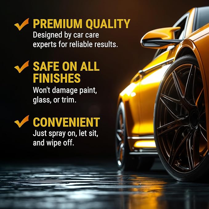 McKee's 37 - Road Kill Bug Remover Combo | Powerful Bug Remover for Cars Exterior with Safe & Effective Microfiber Scrubber (22 oz + Scrubber)