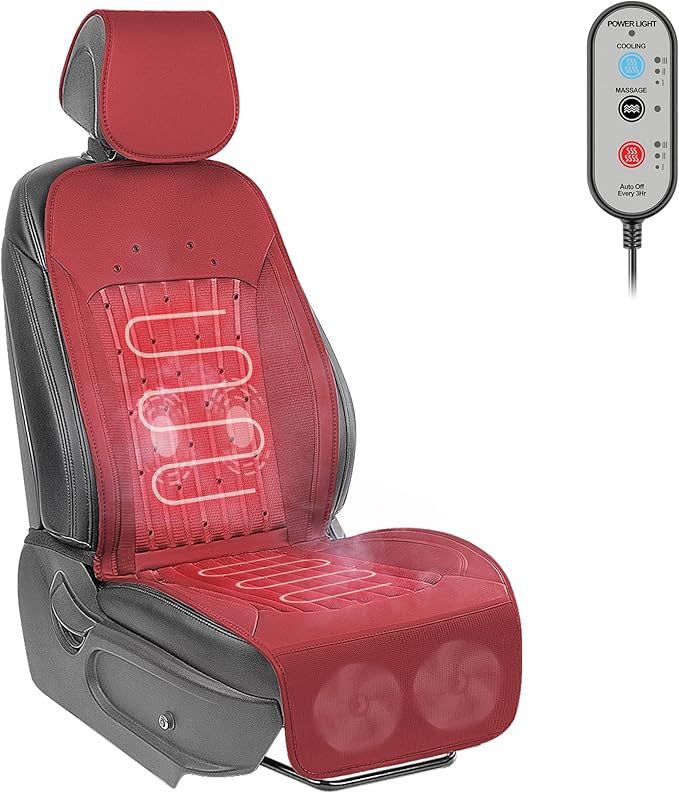 2025 Upgraded Design Comfortable Seat Cover, Universal Seat Cushion for Winter, Fashion Red