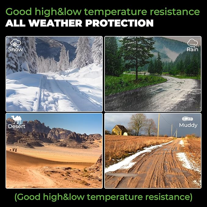 All Weather Floor Mats and Cargo Mat Set Fit for Nissan Ariya 2025 2024 2023, TPE Car Mats Waterproof Anti-Slip Rubber Floor Liners for Ariya Accessories - 4 PCS