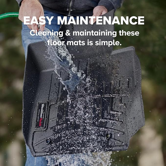 Weathertech Custom Fit FloorLiners for GMC Sierra 1500 Limited, Silverado 2500HD/3500HD, Silverado 1500-1st & 2nd Row (471436-1-2), Cocoa