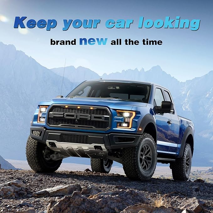 [2025 Upgrade] Heavy Duty Truck Cover Waterproof All Weather. Pickup Truck Cover Rain UV Protection. Outdoor Covers for Ford F150 Chevy Silverado Dodge Ram 1500. (Length Up to 242 inch) XL