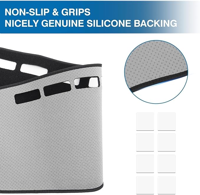 KUST Car Dash Cover for Ford F-150 2004-2006 2007 2008(XL, STX, XLT, FX4, Lariat) Left Hand Driving Polyester Dashboard Cover Non-Slip Interior Accessories for F150 Sunshade No Glare Black