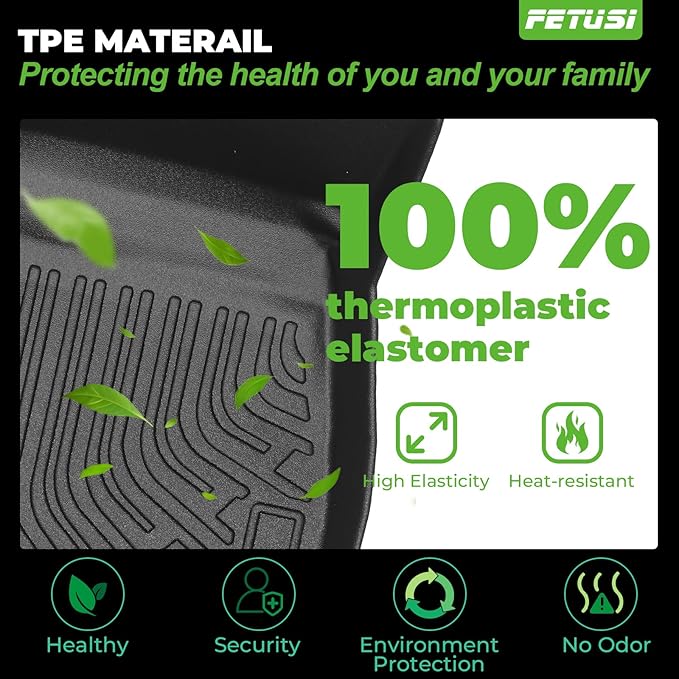 Floor Mats & Cargo Liner Set Fit for BMW 3 Series 330i M340i Sedan 2019-2025/for BMW 330e 2021-2025,All Weather Protection TPE Anti-Slip Automotive Full Set Floor Liners Custom 3 Series Accessories