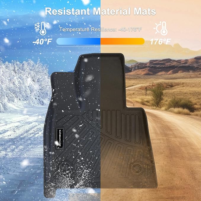 Floor Mats & Trunk Mat for 2019-2024 2025 BMW X5 40i/50i/M50i/M60i/M/M Competition,TPE All Weather Protection 2 Rows Full Set Car Mats