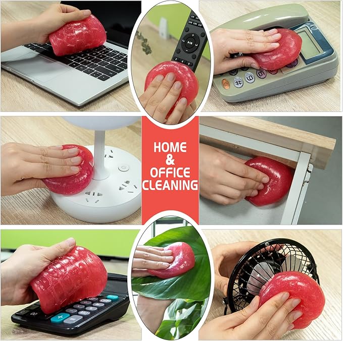 TICARVE 2Pack Cleaning Gel Car Putty Car Clean Putty Gel Auto Tools Car Interior Cleaner Car Cleaner Car Cleaning Slime Car Assecories Keyboard Cleaner Rose (320g/11.2oz)