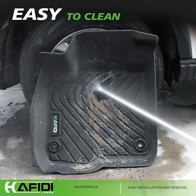 All Weather Car Floor Mats & Cargo Liner for 2011-2023 Dodge Charger AWD & Chrysler 300 AWD Custom Fit Full Set Accessories - Black