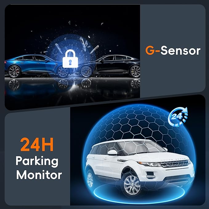 4K 3 Channel Dash Cam Front and Rear with Cabin, 4K+1080P+1080P Dash Camera for Cars, Free 128GB Card Included, Dash Cam with Night Vision, WiFi, GPS, APP Control, Parking Monitor, Loop Recording