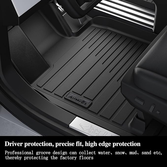 Floor Mats & Trunk mat for 2024 2025 Mazda CX-90 PHEV 8 Seats-2 Row Bench Seat(Not Fit 6&7 Seats) TPE All Weather Protection 3 Rows Car Floor Liners & Cargo Liners for CX90 Accessories
