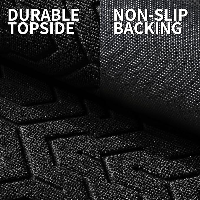 Yimobra Large Door Mat Outside Entrance 36x24, Waterproof Heavy Duty Outdoor Mats for Front Door, Non Slip Rubber Entry Mat for Garage Patio Indoor, Easy Clean, Black