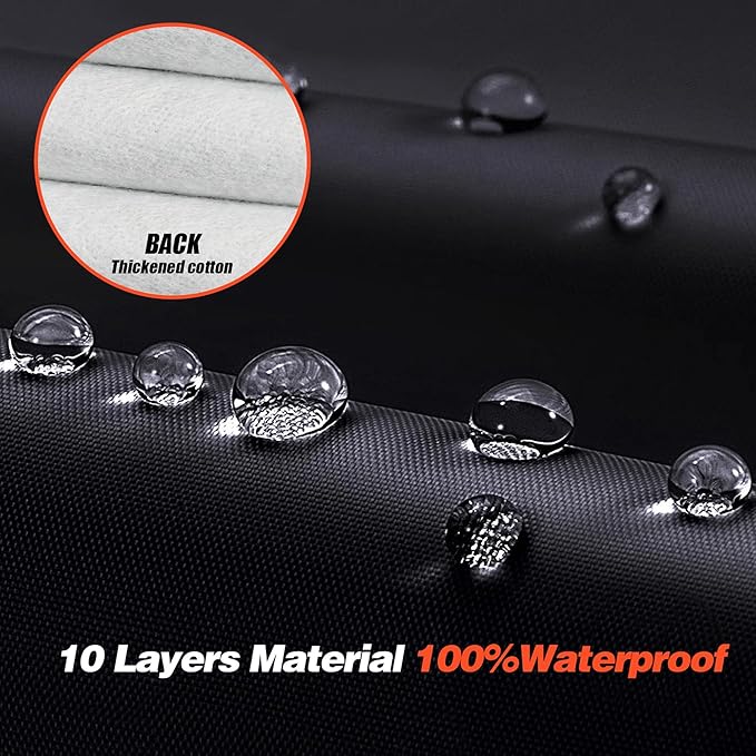 RX350 Car Cover 100% Waterproof All Weather, Gift with Towel, 10 Layers SUV Car Cover Custom Fit 2003-2026 RX/RX350/RX450H/RX500H, Outdoor Car Covers Rain Sun UV Protection with Door Zipper.