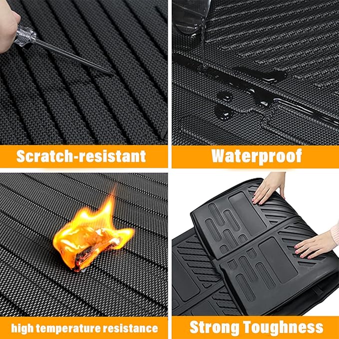 Sze Cargo Liner for Mercedes-Benz GLE Class 5 Passenger 2020-2024 2025 All Weather Trunk Liner Rear Trunk Mat 3D Cargo Mat Anti-Scratch