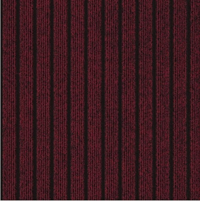 Ottomanson 2'7" x 8' Hallway Runner with Scraper Pile Extra Durable Non-Slip Rug Mat for Indoor & Outdoor Use - Ideal for Kitchen, Entryway, Patio & Garage - High-Traffic Carpet, Red