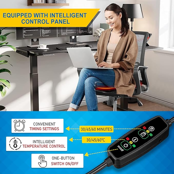 Winter Car Seat Cushion, Warm Seat Cover for Car Truck SUV Office Chair Outdoor, Chair Cushion Non-Slip Car Seat Pad (Winter, Plush)