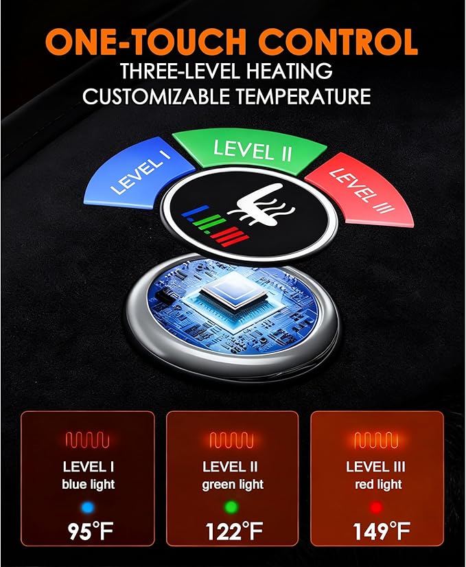 Ultra Soft Velvet Plush Car Seat Cover - Comfortable Driving in Winter, Front Seat Cushion with Non-Slip Back, Universal Fit for All Vehicles Trucks SUVs Vans Campers RVs School Bus (Black 1PCS)