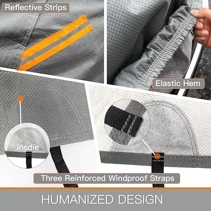 Kayme Heavy Duty Car Cover Custom Fit Buick Lacrosse Waterproof All Weather for Automobiles, Full Exterior Covers Sun Rain UV Protection.（Deliver About 3-10 Days）