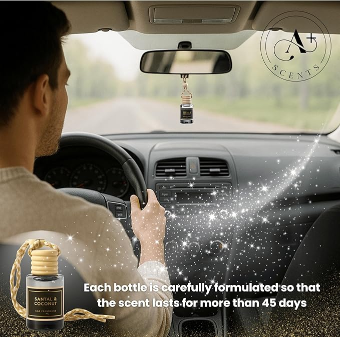 M.A.N Car Hanging Diffuser, Your Car will Smell Like the Sexiest Man Alive! - 12ml, Hanging Air Freshener for Automobile and Home - Lasts up to 60 days - Luxury Perfume | A+ Scents