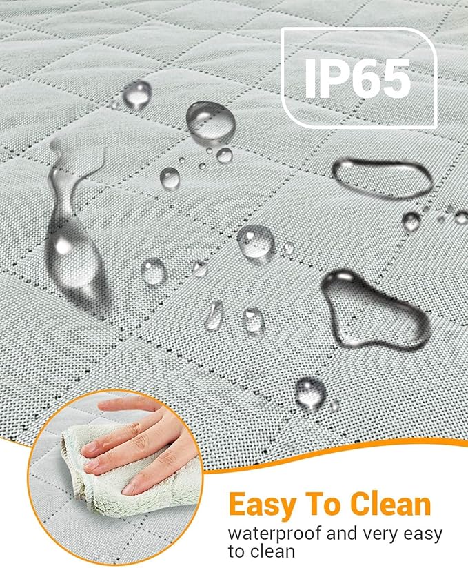 Victoper Dog Car Seat Cover, Heavy Durable Dog Seat Cover for Back Seat, 100% Waterproof Scratch Proof Nonslip Dog Hammock for Car with Side Flap, Pet Back Seat Covers Large 60" W x 64" L