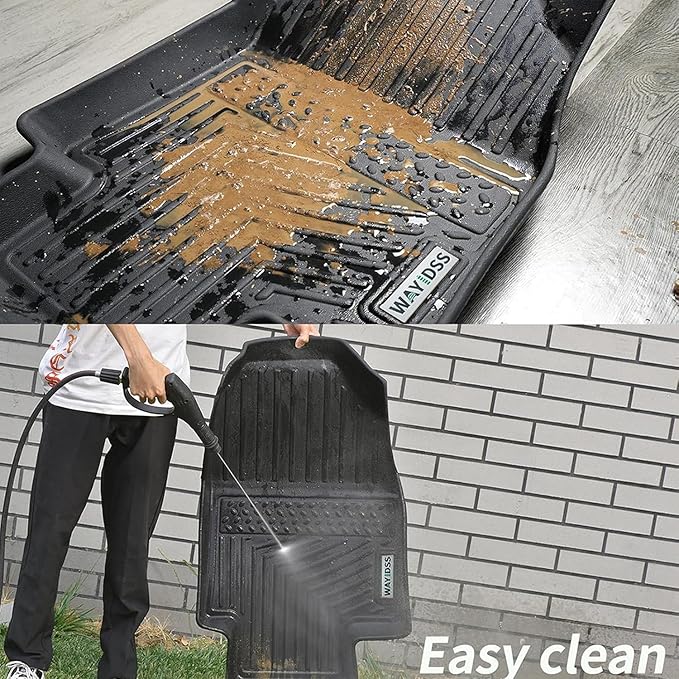 All-New 2025 Floor Mats for Ford Expedition MAX(Only Fit Max 7 Seats / 2nd Row Bench Seat) with Cargo Liners,TPE All Weather Protection Floor Liners with Trunk Mat Covering The Backrest