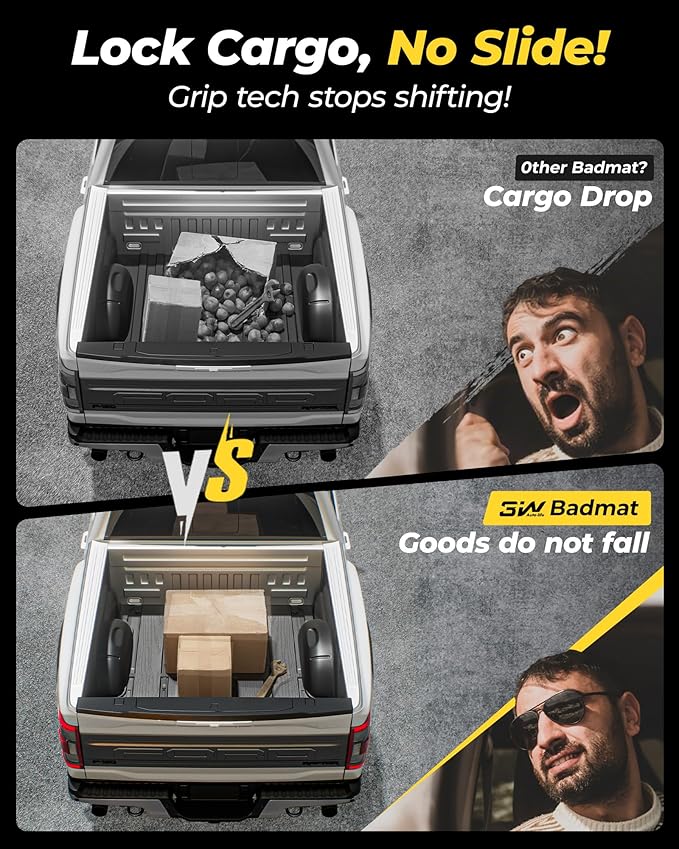 3W Trunk Bed Mat Fit for Silverado EV/GMC Sierra EV/Sierra EV Denali 2024 2025 All Weather TPE Custom Fit Bed Liner for Silverado EV/GMC Sierra EV/Sierra EV Denali