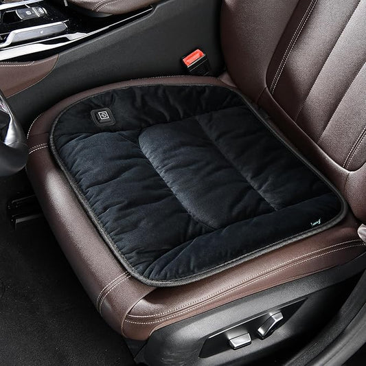 FLORICH Universal Front Seat Coves for Car Bottom Seat Cushion Cover Comfortable Anti-Slip Car Interior Covers for Automotive Cars SUV Truck Van, 1 Piece, Black