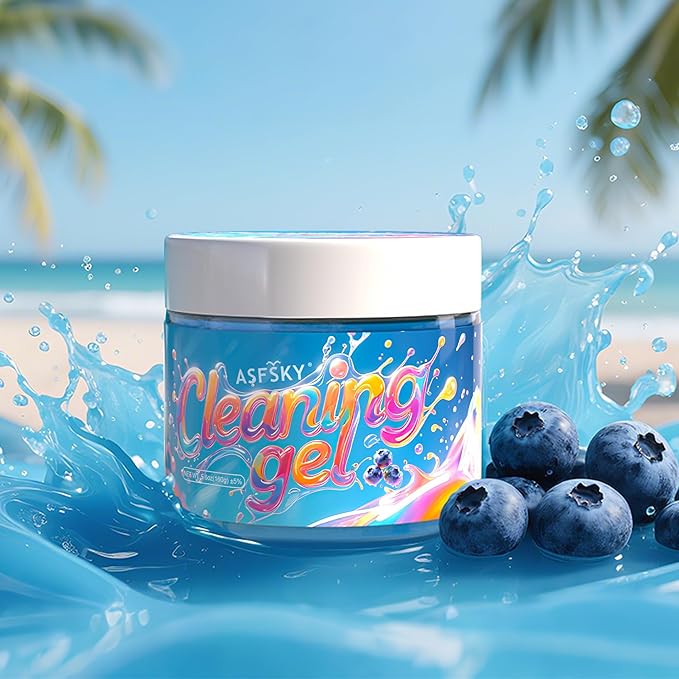 ASFSKY Car Cleaning Gel (Fruit Aroma) Cleaning Putty Universal Dust Cleaning Car Interior Cleaner Keyboard Dust Remover Car Slime Gifts for Men Women Girl（4 Pack）