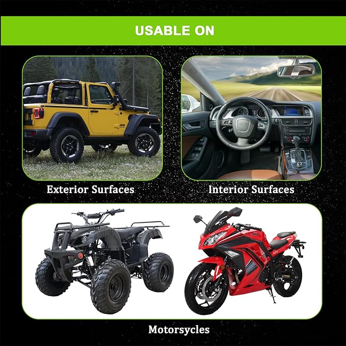 FOLLOWIN Plastic Restorer for Cars, Plastic Coating Exterior Black Trim Restorer, Ceramic Coating, Resists Water, Dirt, Not Dressing, Highly Concentrated, 60ml