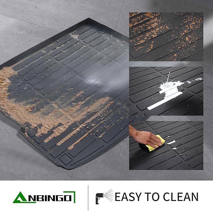 ANBINGO®-Floor Mats for GMC Terrain 2018-2024 & Chevrolet Equinox 2018-2024 (Not or EV) TPE Car Mats for GMC Terrain All Weather Floor Mats Cargo Liner for Terrain Accessories