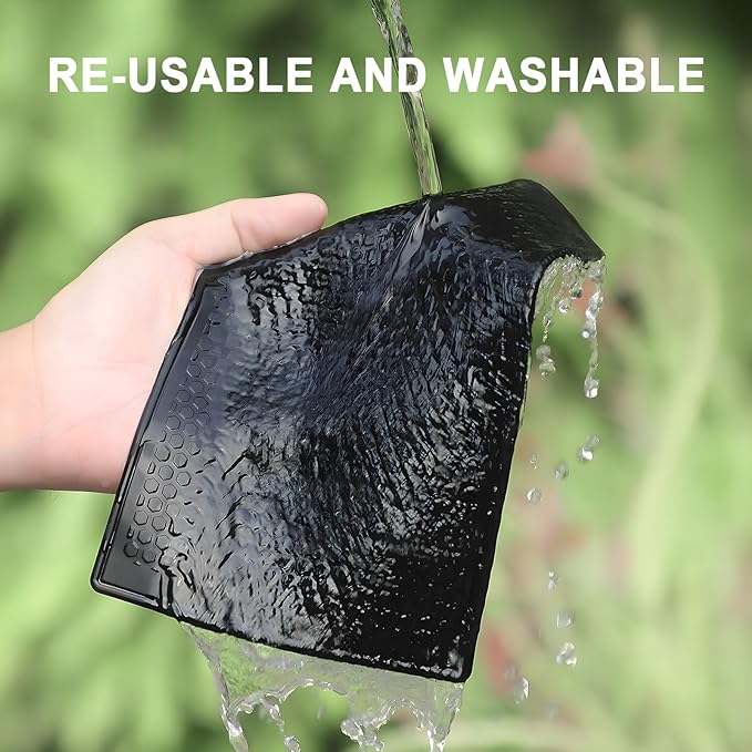 Anti Slip Sticky Pad for Car Dashboard, Non-Slip Dash Adhesive Gel Mat 7.9x5.1 Inch for Phones Radar Detector Sunglasses Keys GPS Coins Electronic Devices (1 Pack)