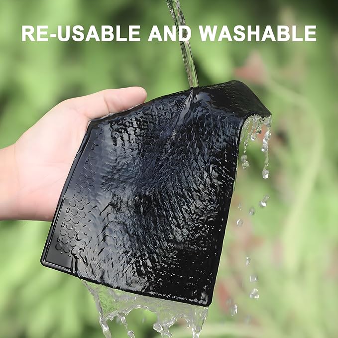 Anti Slip Sticky Pad for Car Dashboard, Non-slip Dash Adhesive Gel Mat 7.9x5.1 Inch for Phones Radar Detector Sunglasses Keys GPS Coins Electronic Devices (2 Pack)