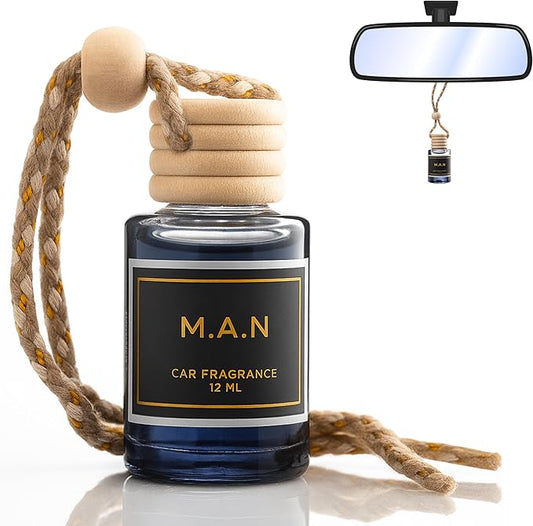 M.A.N Car Hanging Diffuser, Your Car will Smell Like the Sexiest Man Alive! - 12ml, Hanging Air Freshener for Automobile and Home - Lasts up to 60 days - Luxury Perfume | A+ Scents