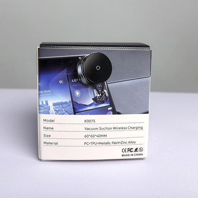 PlusAcc Vacuum Magnetic Phone Holder for Car (Charging)