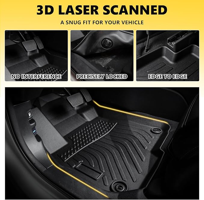 for Volvo EX30 Floor Mats 2025, TPE All Weather Custom Car Floor Mats Cargo Liner Full Set for Volvo EX30 Accessories 2025