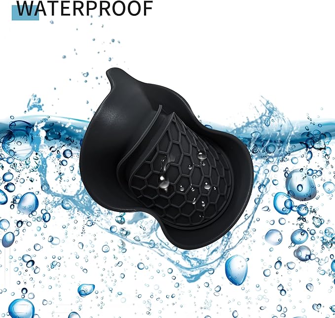 Amooca Car Cup Coaster Universal Automotive Waterproof Non-Slip Cup Holders Sift-Proof Spill Holder Car Interior Accessories 4 Pack Black