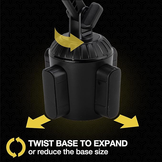 Scosche MP2CUPM-SP MagicMount Pro2 Cup Holder Magnetic Cell Phone Holder Car Mount Kit Compatible with MagSafe, iPhones, Galaxy, Pixel & All Smartphones