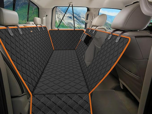 iBuddy XXL Dog Seat Cover for Trucks with Mesh Window Waterproof Dog Truck Hammock Durable Back Seat Protector for Full Size Pickup Trucks Machine Washable X-Large Truck Pet Seat Cover for Ram 1500
