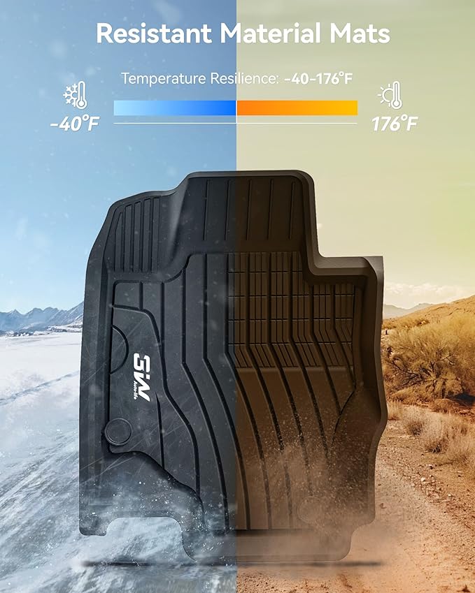 3W Floor Mats & Cargo Liner for Benz GLE 2020-2026, TPE All Weather Custom Fit Floor Liner & Trunk Mats Car Mats fit GLE 350/450/450e/580/53 AMG/63 AMG S(Fit 5 Seats, Not Fit Coupe/W167)