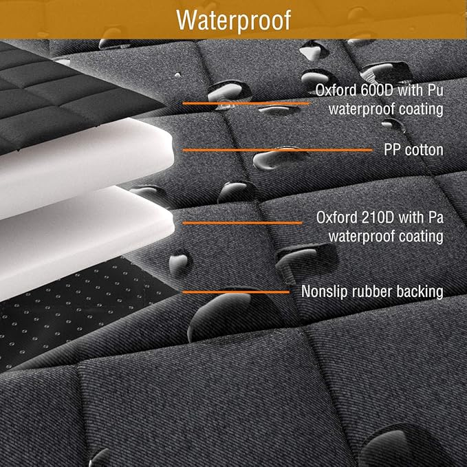 Active Pets Dog Car Seat Cover, Waterproof Front Seat Protector for SUV Truck Sedan, Pet Safety Travel Comfort System with Universal Fit, Pink