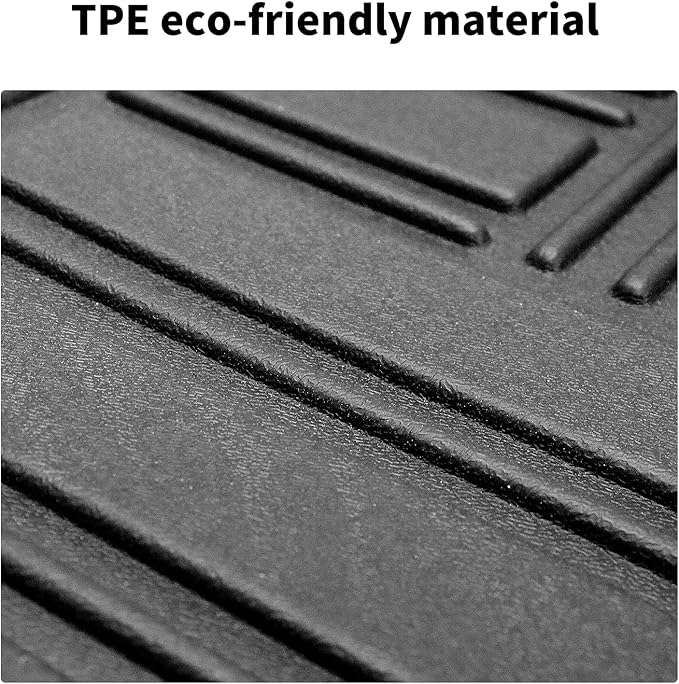 Vanseno Car Floor mats and Cargo Liners Set Black Compatible for 2014-2023 Jeep Cherokee 2Row Floor Mat & Trunk Mats All Weather Rubber Mats Liner (Not Fit Grand Cherokee&No Latittude)