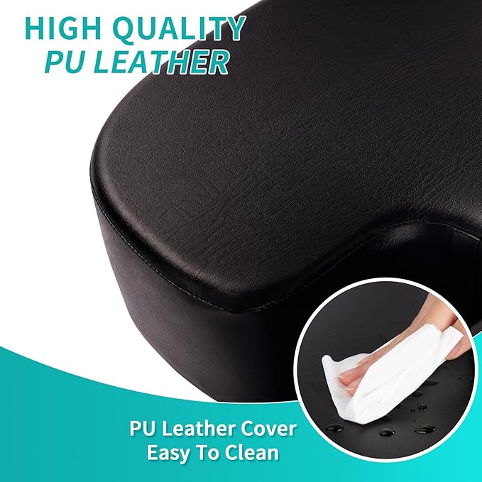 Luxury Seat Cushion, 4 Inch Extra Thick Memory Foam for Pressure Relief, Sciatica, Tailbone Pain & Back Pain Relief, Multi-Use for Bleachers, Car, Gaming, Office Chair (Black)